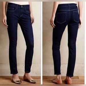 Pilcro and the Letterpress|Anthro dark wash Stet Classic skinny jeans,size 28•••